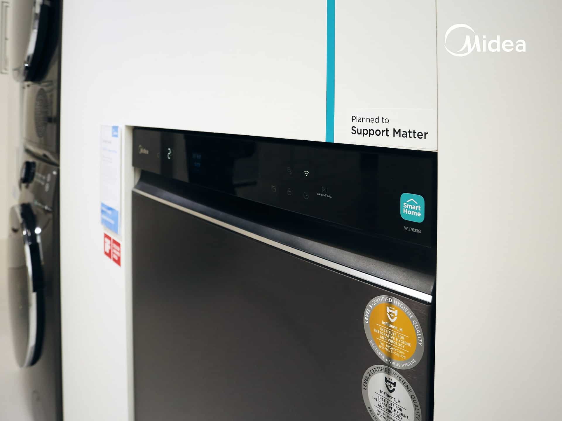 Midea Matter connected smart dishwasher