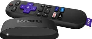 Roku Express 4k+ remote and console