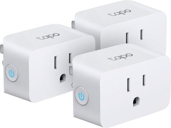 TP-Link – Tapo Smart Wi-Fi Plug Mini with Matter (3-pack) – White