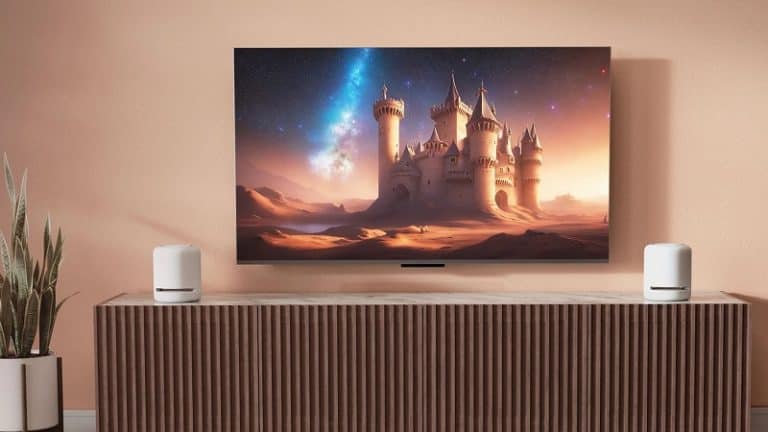 Fire TV displaying art generated using the new art generation feature.