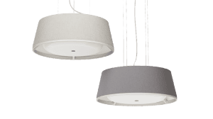 Pair of Nobi smart lamps with fall detection and prevention technology.