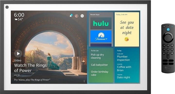 Amazon – Echo Show 15 15.6 inch Smart Display with Alexa and Fire TV – Black