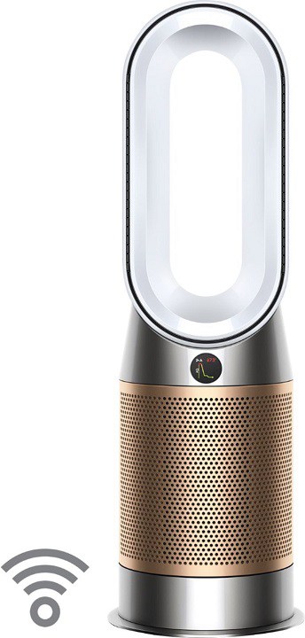 Dyson – Purifier Hot + Cool Formaldehyde – HP09 – Smart Tower Air Purifier, Heater and Fan – White/Gold