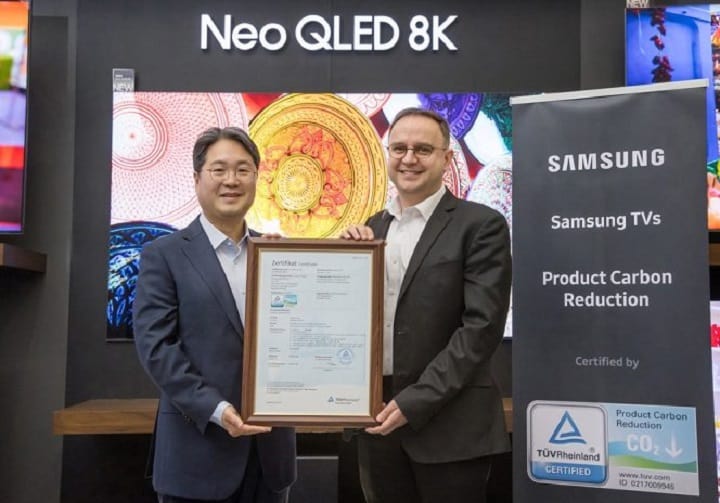 Samsung TVs awarded Product Carbon Reduction award