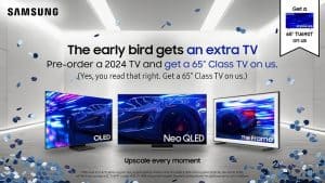 Samsung 2024 TV pre-order lineup and free tv offer