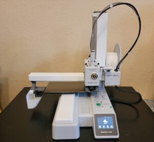 Bambu Lab A1 Mini with various accessories