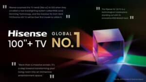 Hisense to Debut New RGB-MiniLED TV's at IFA 2025