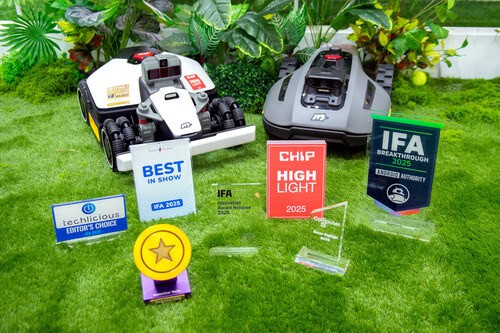 Mammotion Wins Multiple Awards for Lawn Mowing Robots