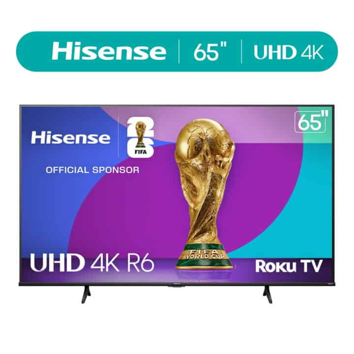 Hisense 65 Class 4K UHD LCD Roku Smart TV HDR R6 Series 65R6E4 Image