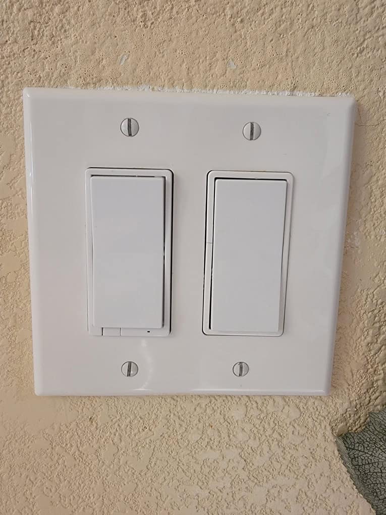 Enbrighten Zigbee dimmer switch installed