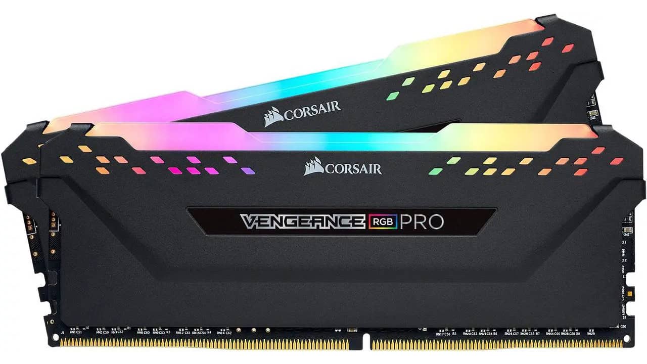 CORSAIR Vengeance RGB Pro 32GB (2 x 16GB) 288-Pin PC RAM DDR4 3200 (PC4 25600) Desktop Memory Model CMW32GX4M2E3200C16 Image