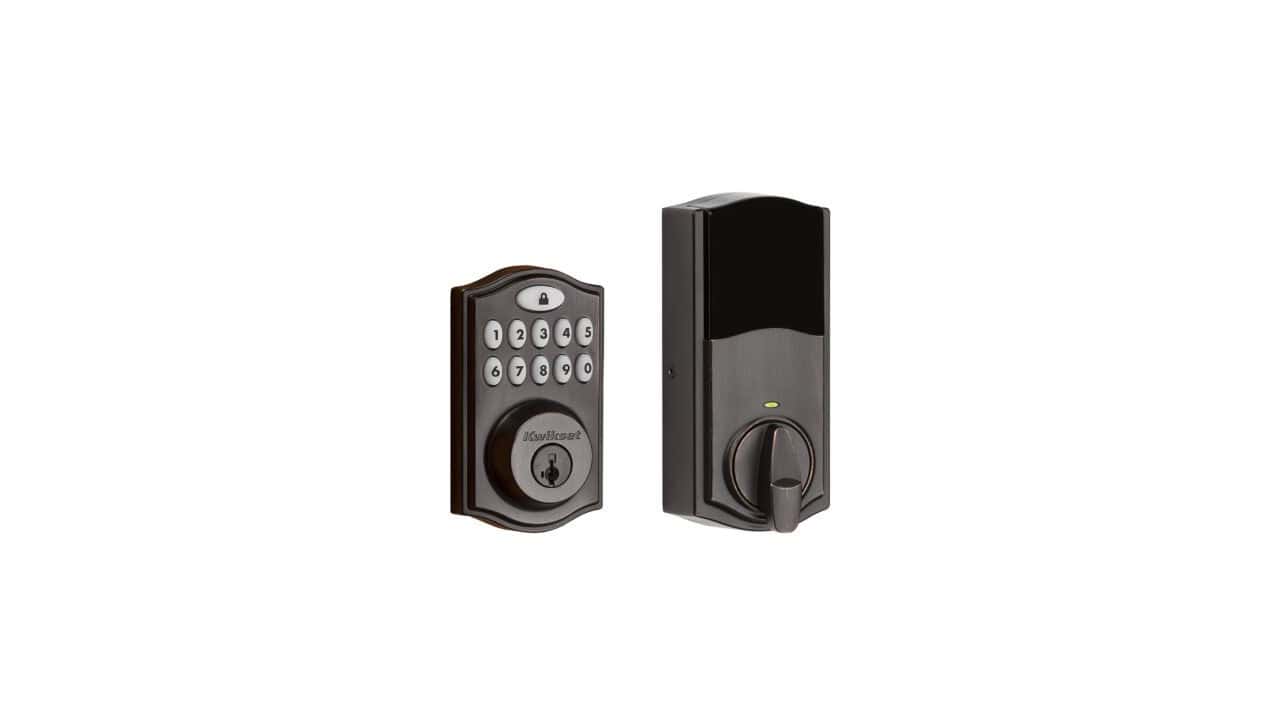 Kwikset 914 Traditional Keypad SmartCode Electronic Deadbolt Smart Lock featuring SmartKey Security and ZigBee 3.0 Technology in Venetian Bronze Venetian Bronze (Pack of 1) Traditional