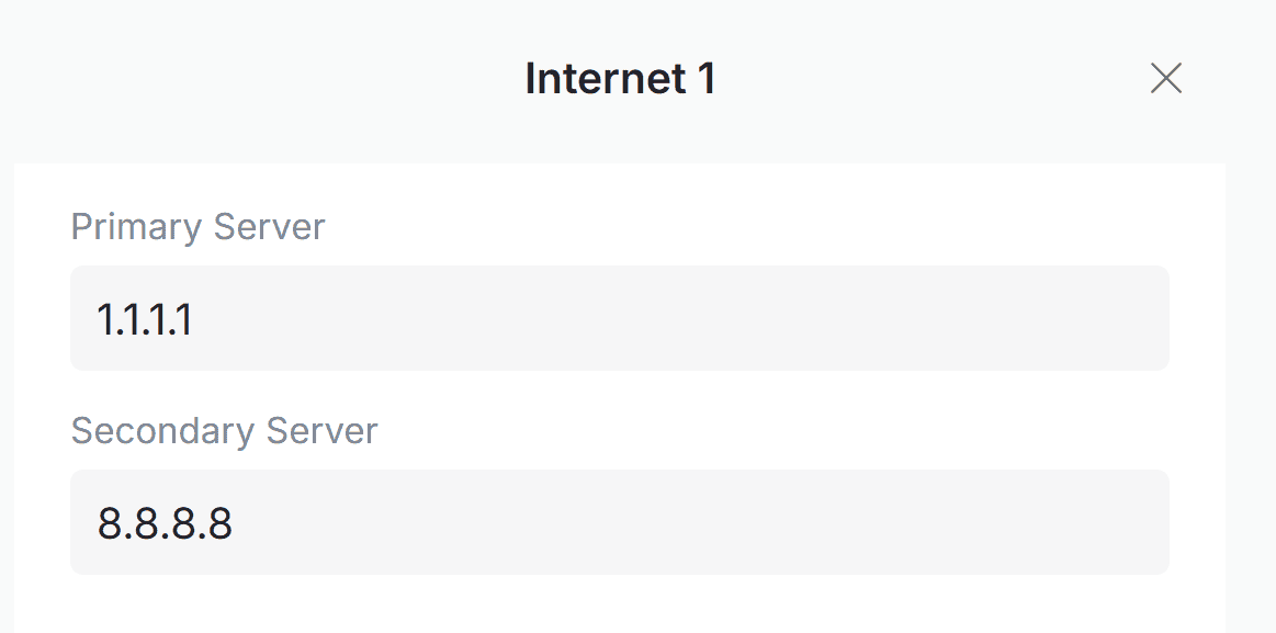 DNS settings for Cloudflare and Google