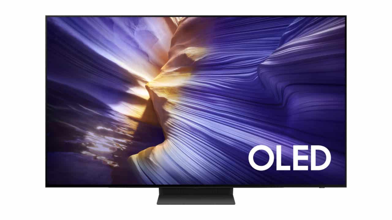 Samsung 77-Inch Class OLED S90F 4K Smart TV, NQ4 AI Gen3 Processor, 4K AI Upscaling Pro, OLED HDR +, Motion Xcelerator 144Hz, Samsung Vision AI, Alexa Built-in Image