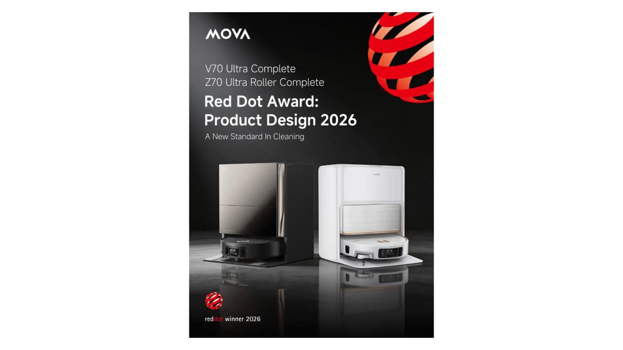 MOVA\'s Flagship Robot Vacuums Win 2026 Red Dot Award for Product Design