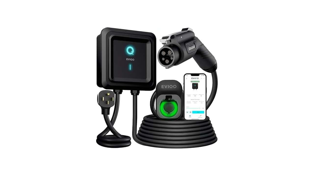 EVIQO Level 2 EV Charger (40A J1772, plug-in value alternative)
