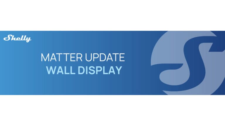 Shelly's Wall Display Becomes a Matter Controller and a Matter Device at the Same Time